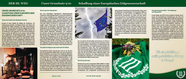 Europäische Eidgenossenschaft Faltblatt