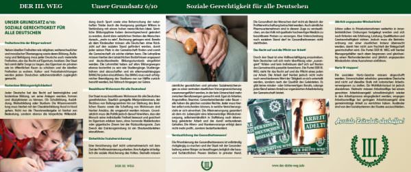 Soziale Gerechtigkeit für alle Deutschen Faltblatt