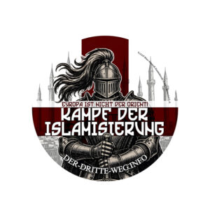 Kampf der Islamisierung - Aufkleber rund 14,8 cm
