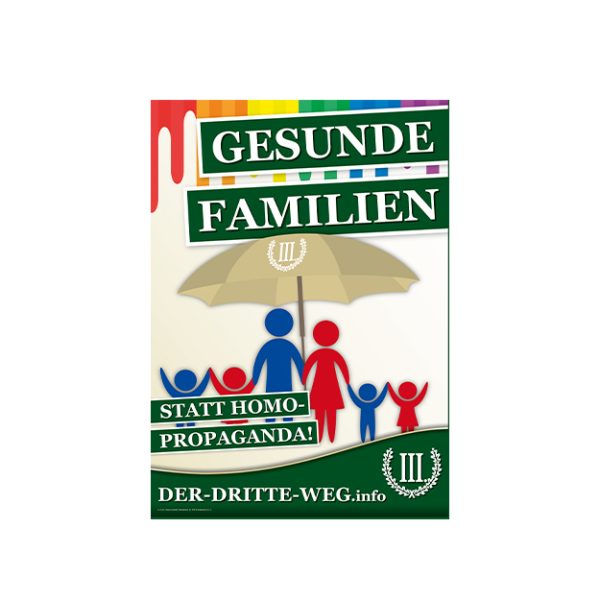 Gesunde Familie - Plakat DIN A3